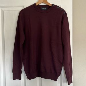 Balibaris Maroon Wool Sweater